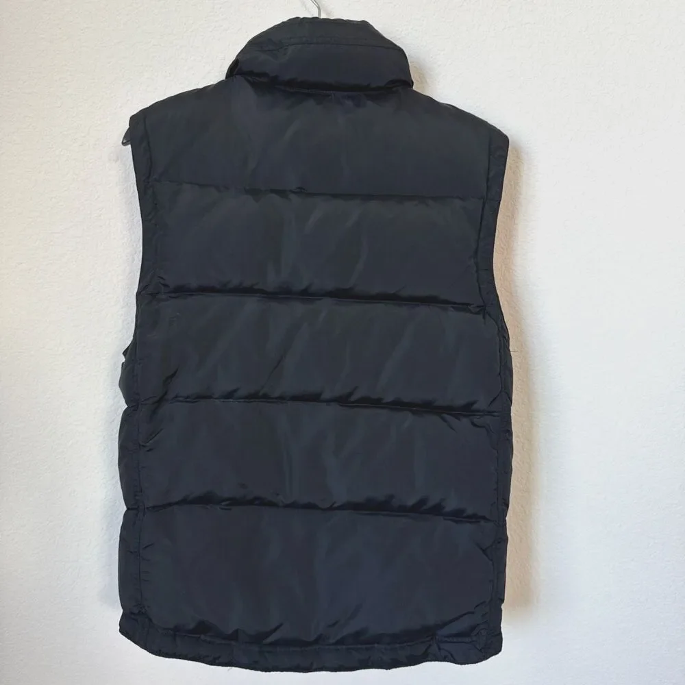Classic Gap Kids Black & Red Puffer Zip- Up‎ Sleeves Vest Jacket, size XXL